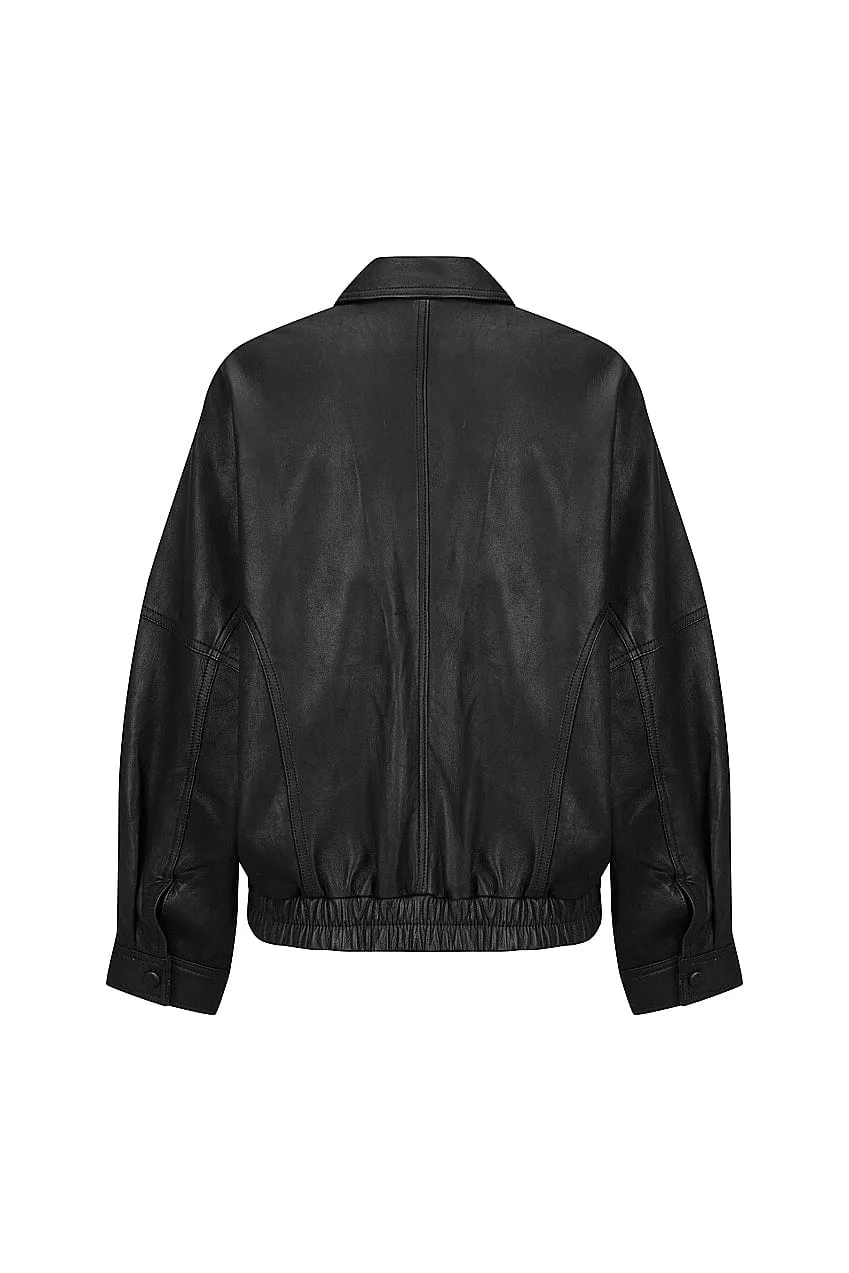 The Aaki Bomber Jacket | Black sold by The Bali Tailor product image thumbnail 4
