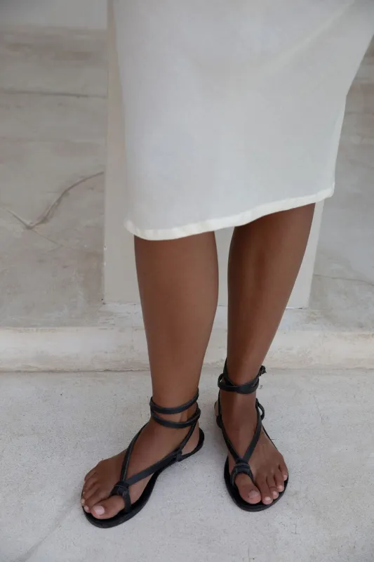 The Lara Sandal | Black sold by The Bali Tailor