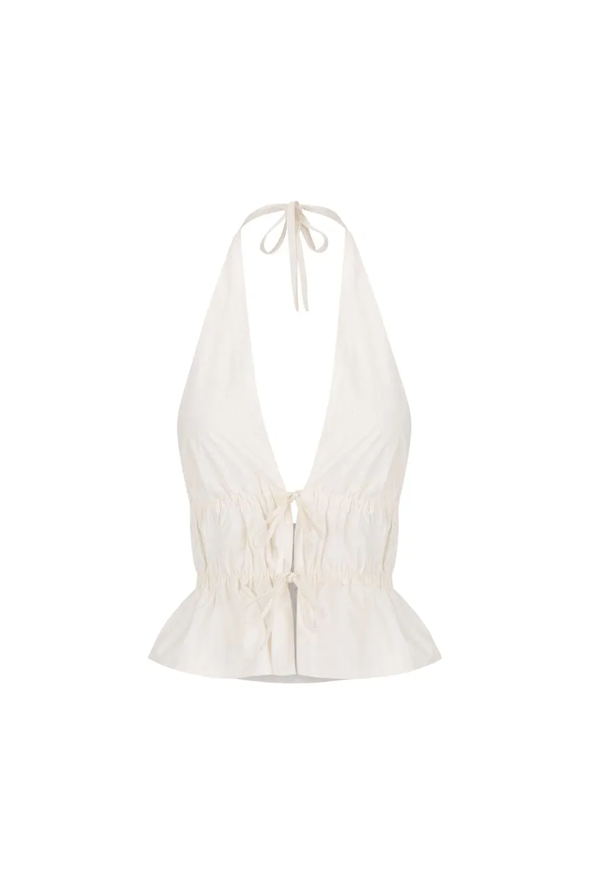 The Franz Halter Top | White sold by The Bali Tailor product image thumbnail 5