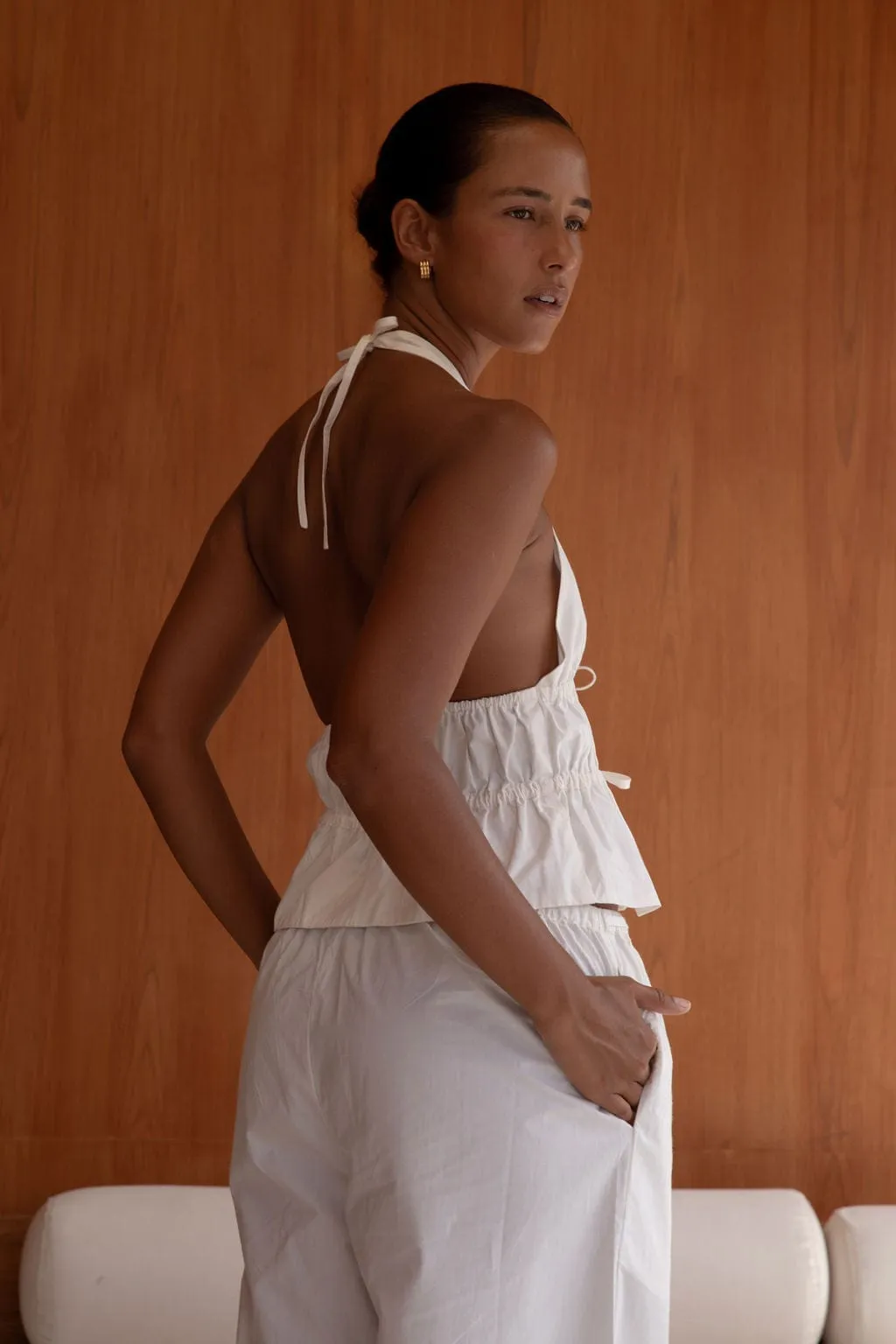 The Franz Halter Top | White sold by The Bali Tailor product image thumbnail 4