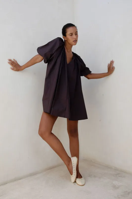 The Blair Mini Dress | Cocoa sold by The Bali Tailor