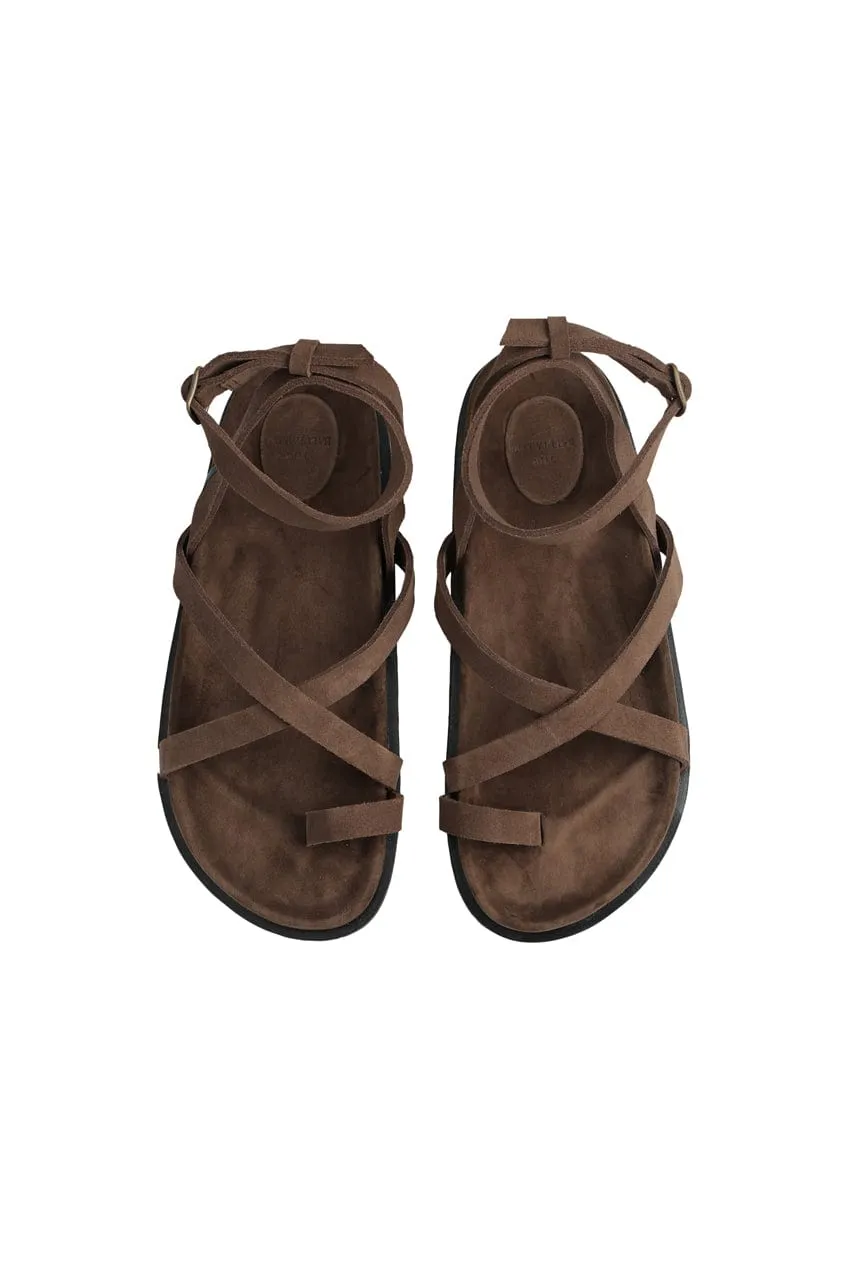 The Slim Leni Sandal | Cocoa Suede sold by The Bali Tailor product image thumbnail 3