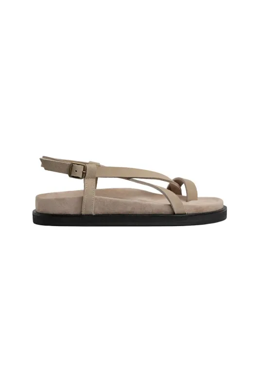 The Slim Noa Sandal | Stone Suede sold by The Bali Tailor