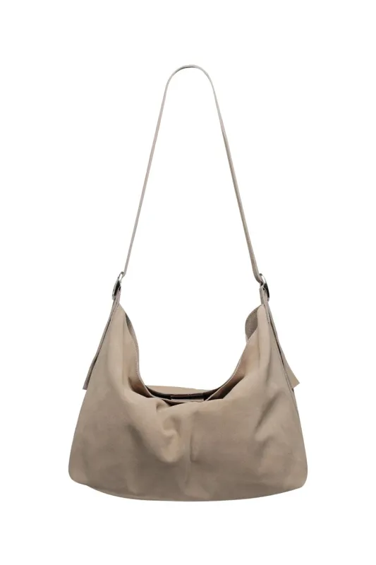 The Carter Bag | Stone Suede made by The Bali Tailor