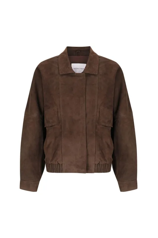 The Aaki Bomber Jacket | Cocoa Suede made by The Bali Tailor