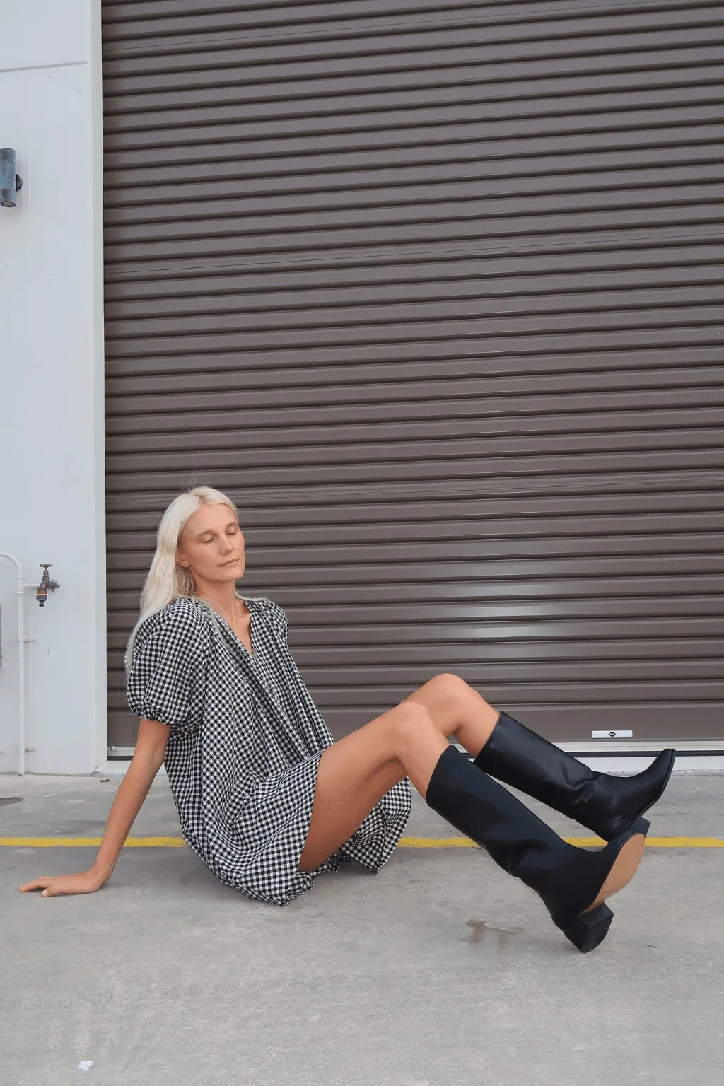 The Blair Mini Dress | Gingham sold by The Bali Tailor product image thumbnail 5