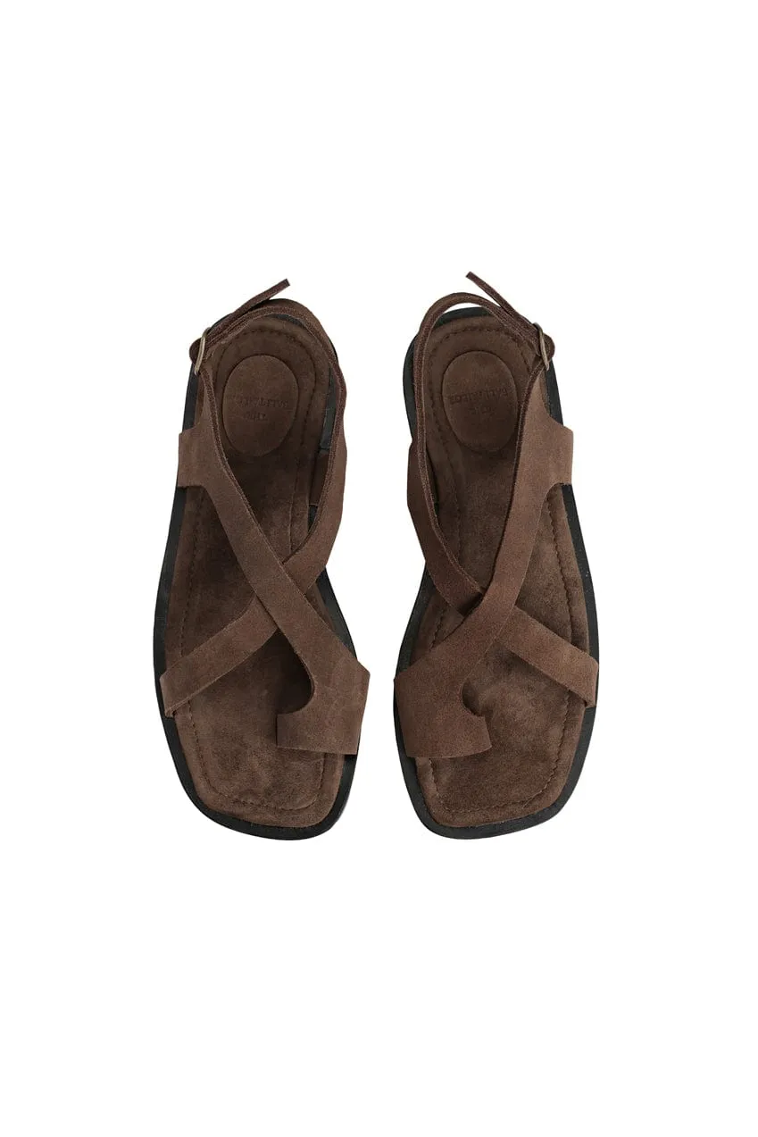 The Selene Sandal | Cocoa Suede sold by The Bali Tailor product image thumbnail 3