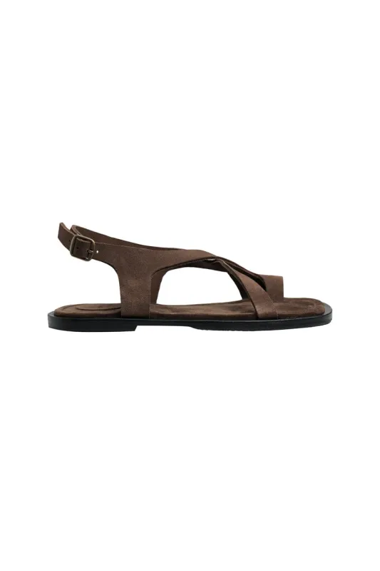 The Selene Sandal | Cocoa Suede sold by The Bali Tailor