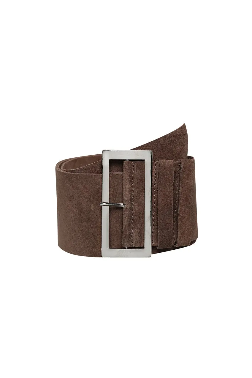 The Aya Belt | Cocoa Suede sold by The Bali Tailor product image thumbnail 2