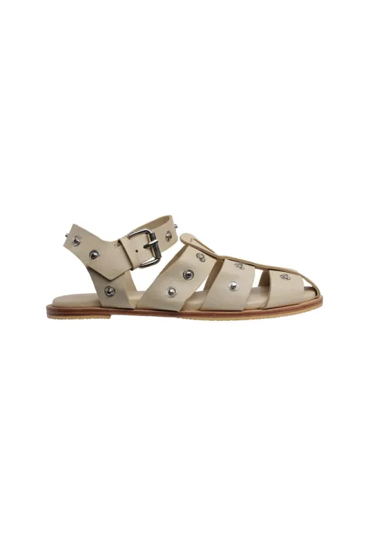 The Emmett Sandal | Creme sold by The Bali Tailor