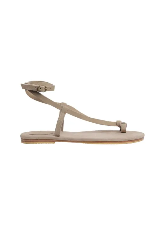 The Lara Sandal | Stone Suede sold by The Bali Tailor
