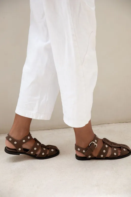 The Emmett Sandal | Cocoa Suede - Made to Order sold by The Bali Tailor