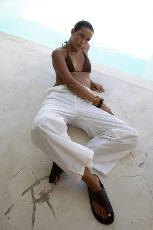 The Franca Slide | Dark Brown sold by The Bali Tailor