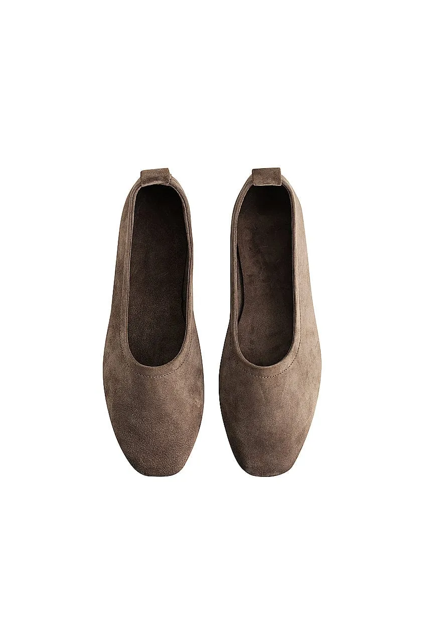 The Jude Ballet Flat | Cocoa Suede sold by The Bali Tailor product image thumbnail 3
