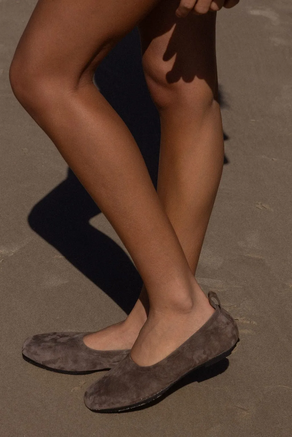 The Jude Ballet Flat | Cocoa Suede sold by The Bali Tailor product image thumbnail 2