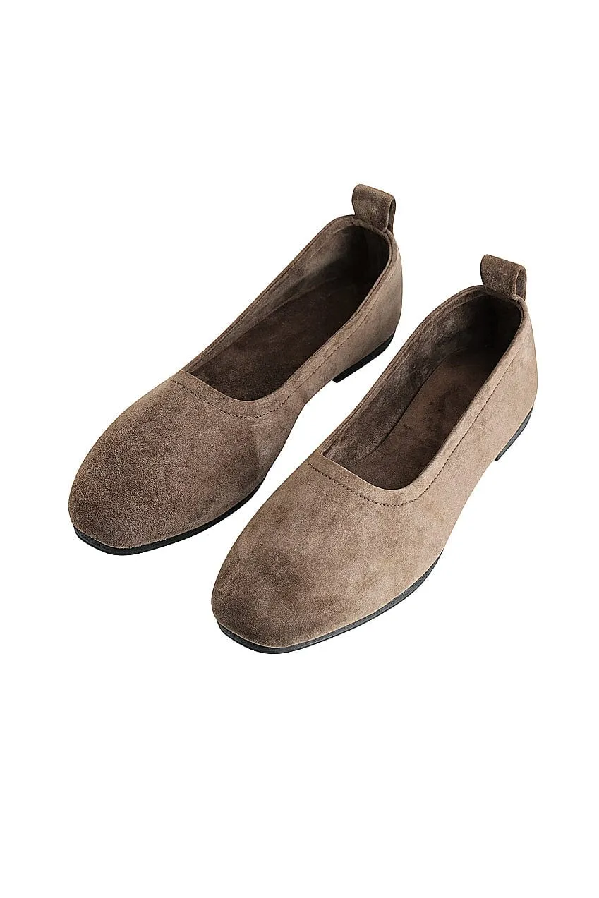 The Jude Ballet Flat | Cocoa Suede sold by The Bali Tailor product image thumbnail 4