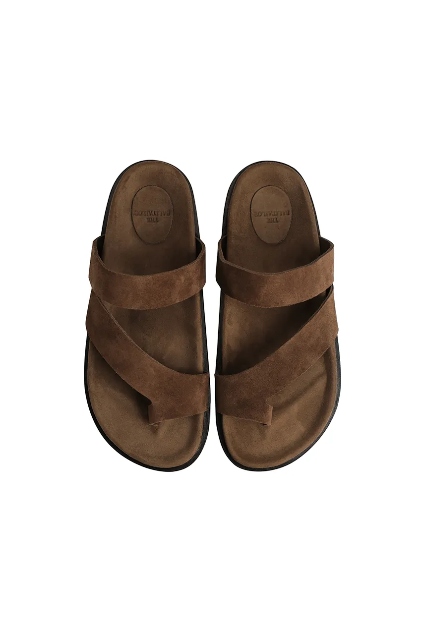 The Camille Slide | Cocoa Suede Pre-Order sold by The Bali Tailor product image thumbnail 3