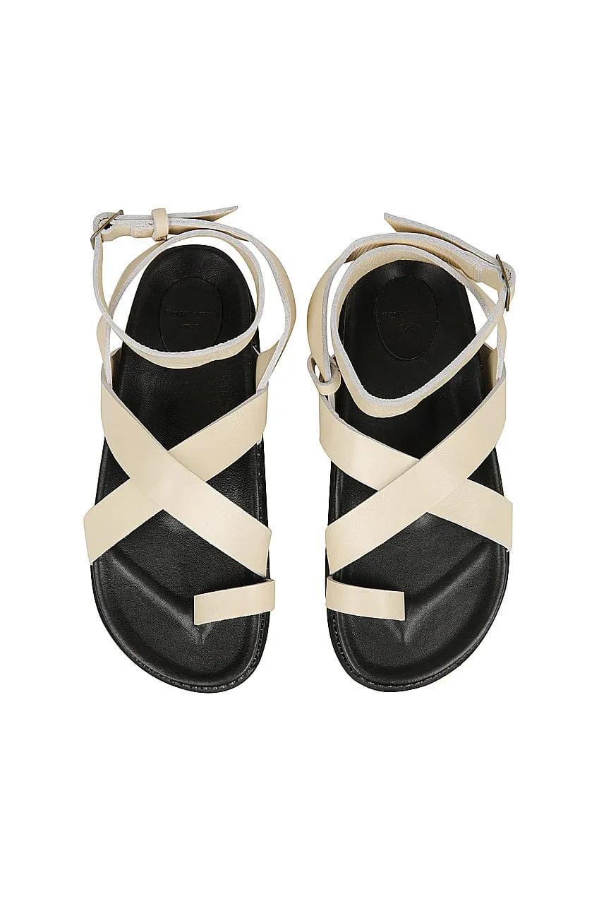 The Leni Sandal | Bone / Black sold by The Bali Tailor product image thumbnail 3