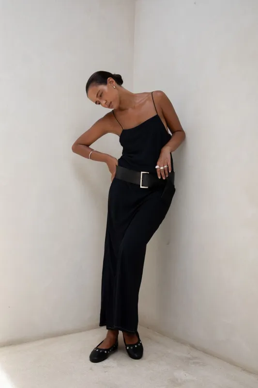 The Yvette Maxi Dress | Black sold by The Bali Tailor