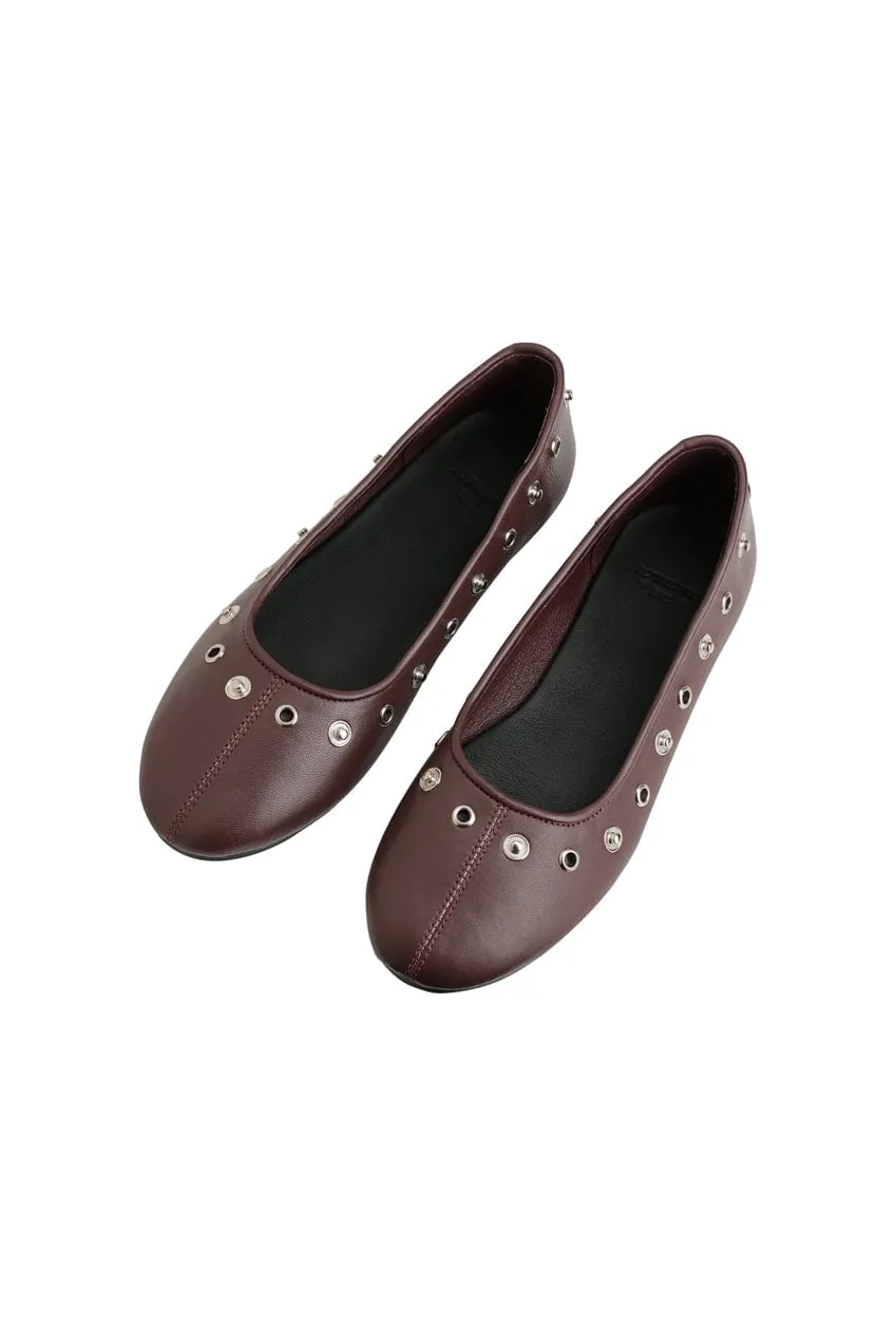 The Luma Ballet Flat | Burgundy sold by The Bali Tailor product image thumbnail 3