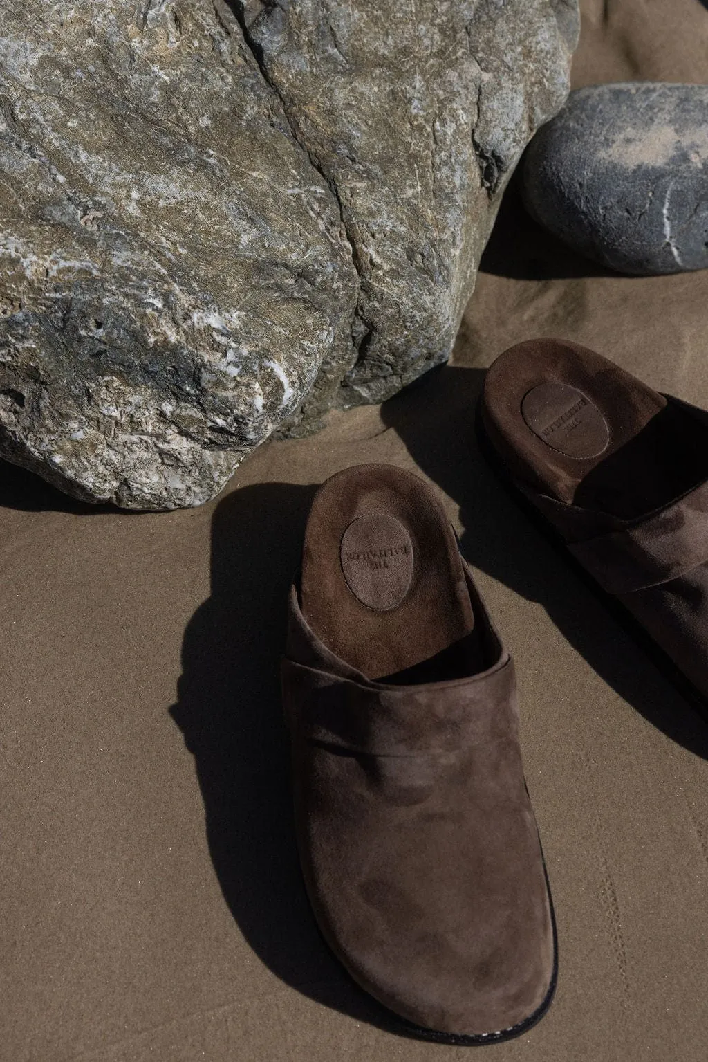 The Luca Slide | Cocoa Suede sold by The Bali Tailor product image thumbnail 4