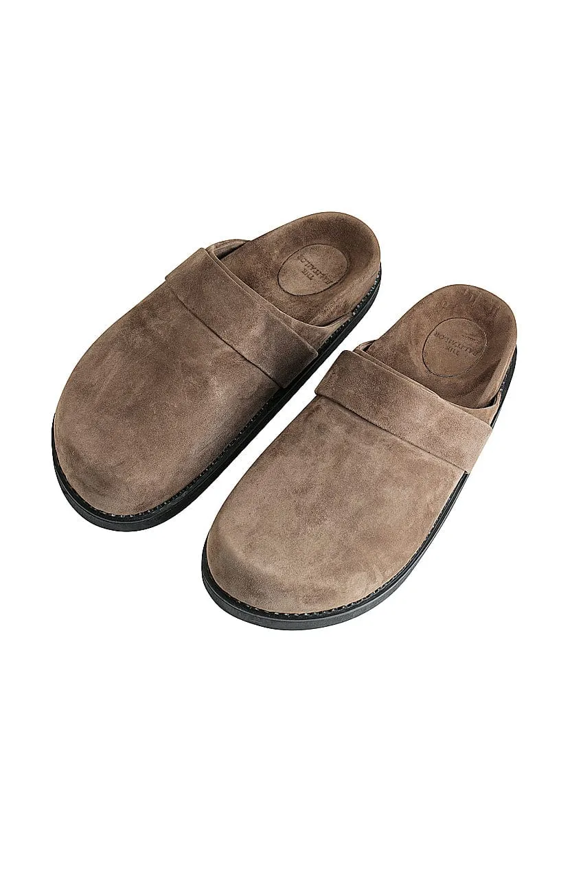 The Luca Slide | Cocoa Suede sold by The Bali Tailor product image thumbnail 2