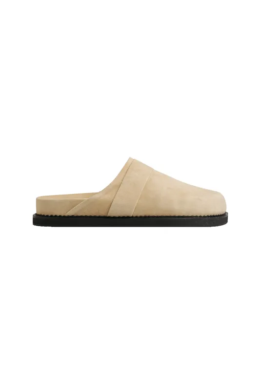 The Luca Slide | Sand Suede sold by The Bali Tailor