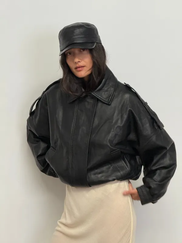 The Mira Bomber Jacket | Black made by The Bali Tailor