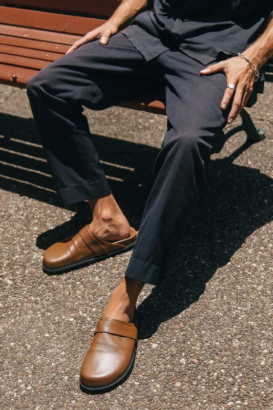 The Luca Slide | Dark Tan made by The Bali Tailor