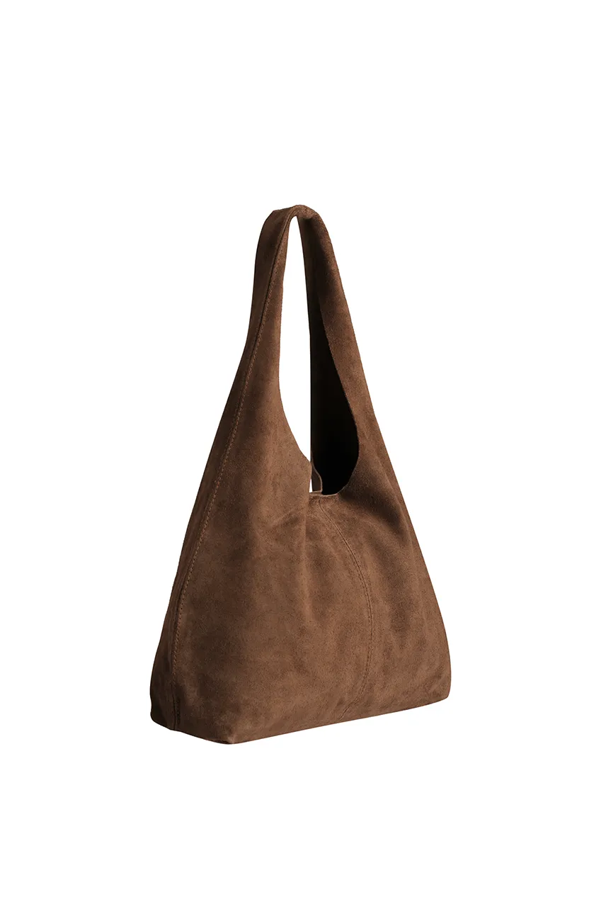 The Clover Slouch Mini | Cocoa Suede - Made to Order sold by The Bali Tailor product image thumbnail 2
