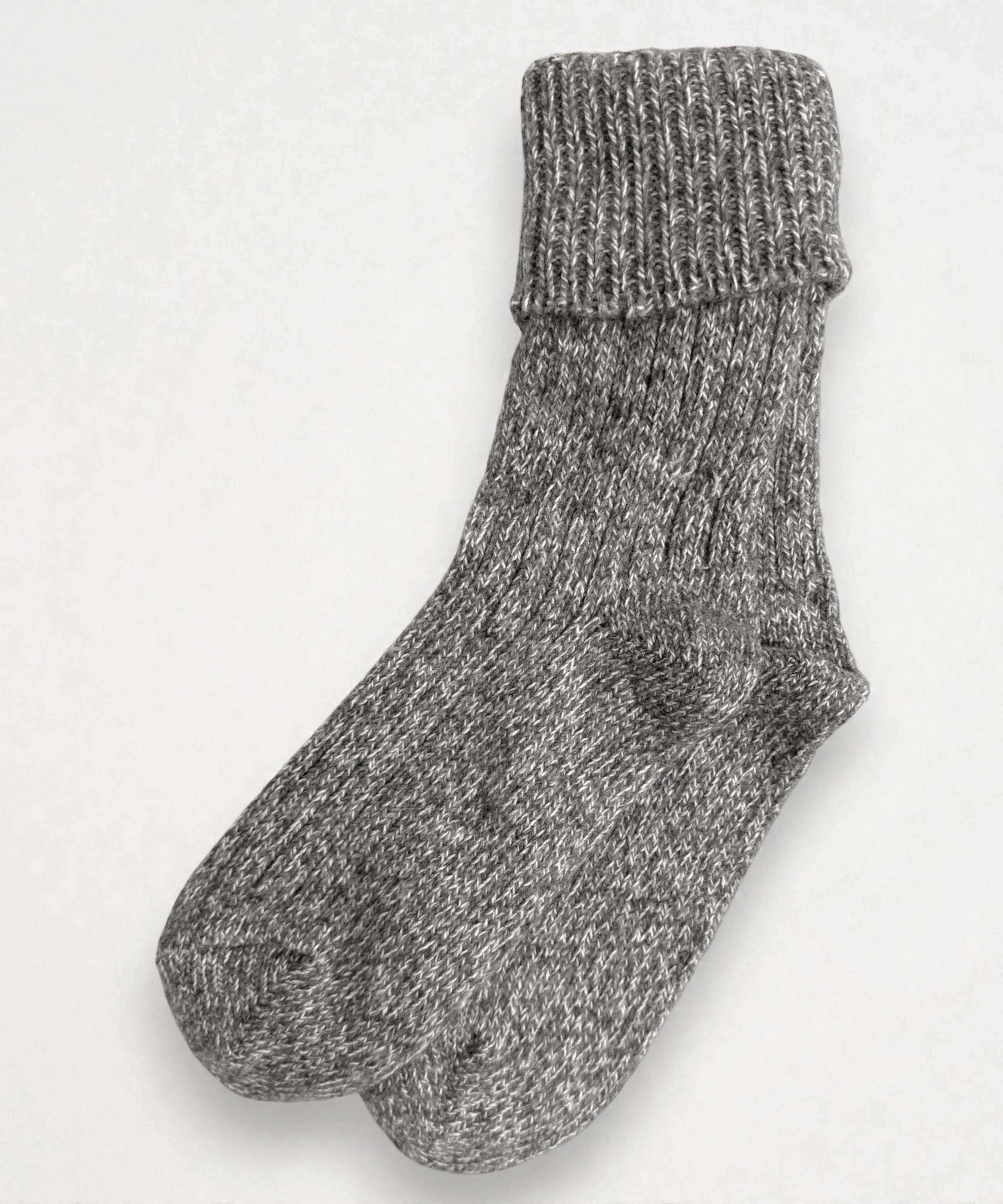 Thick Wool & Cotton Socks | Dark Ash sold by OKAYOK product image thumbnail 2