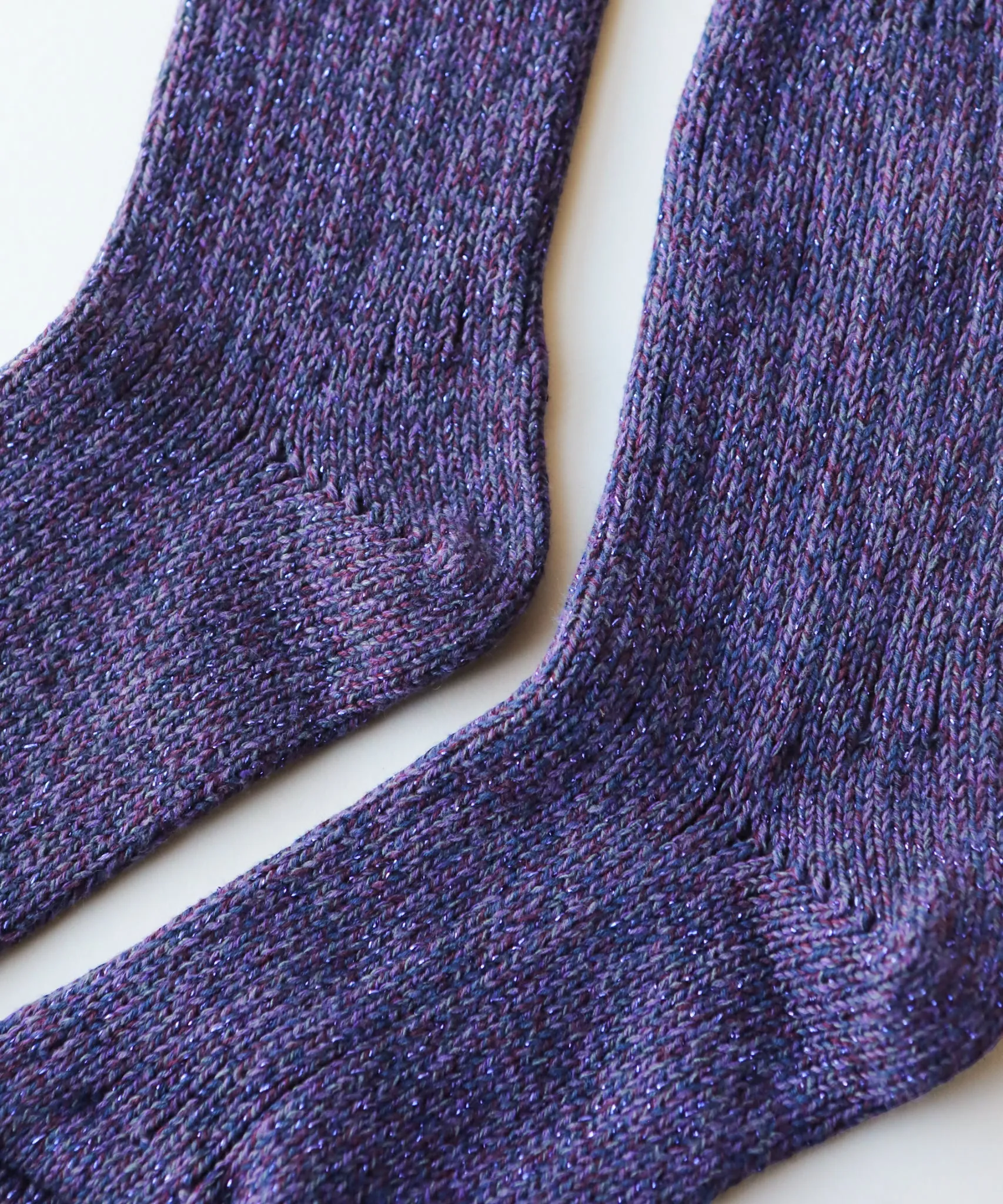 Thick Cotton Socks | Purple Glitter sold by OKAYOK product image thumbnail 4