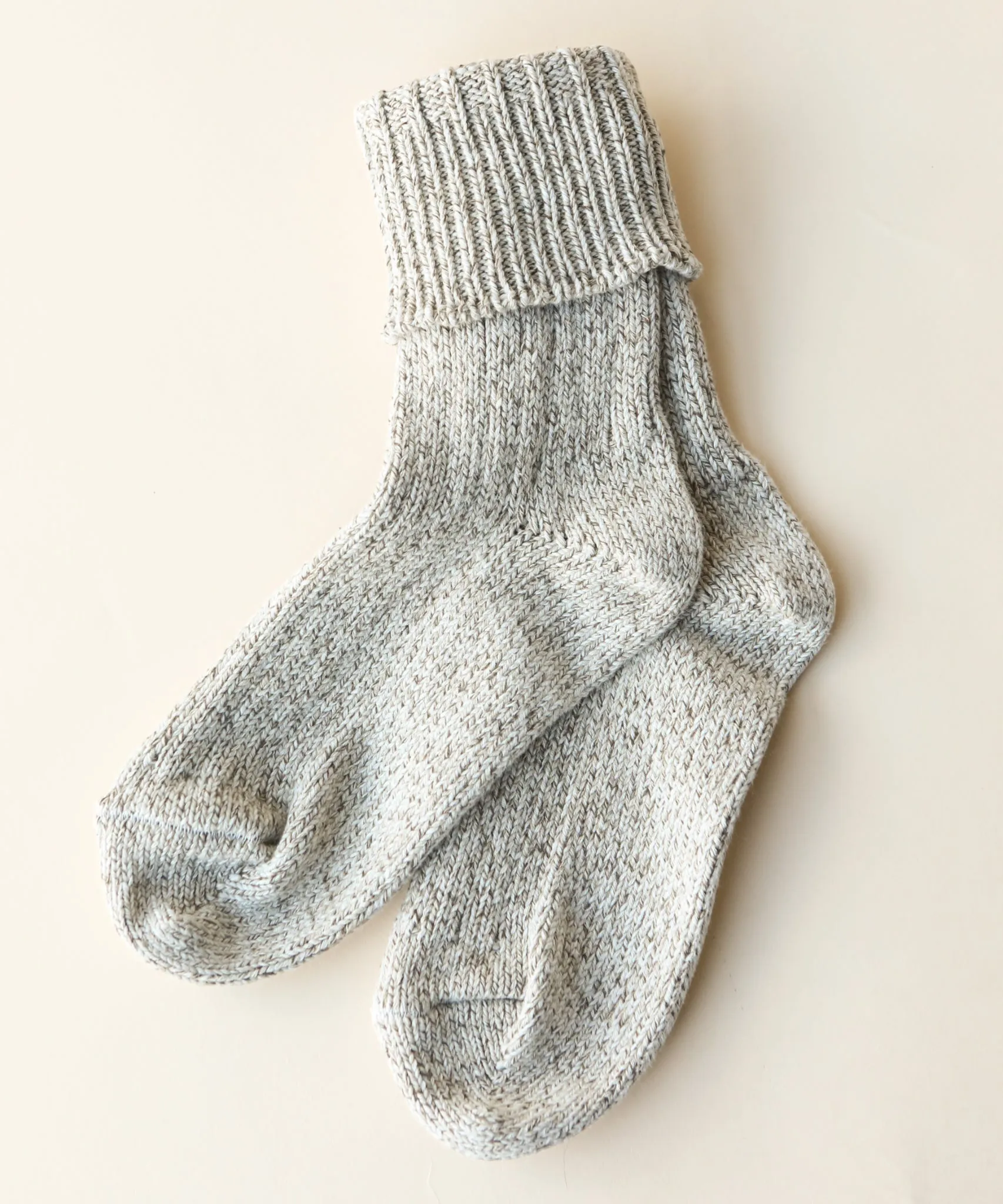 Thick Cotton Socks | Beige Mix sold by OKAYOK product image thumbnail 2