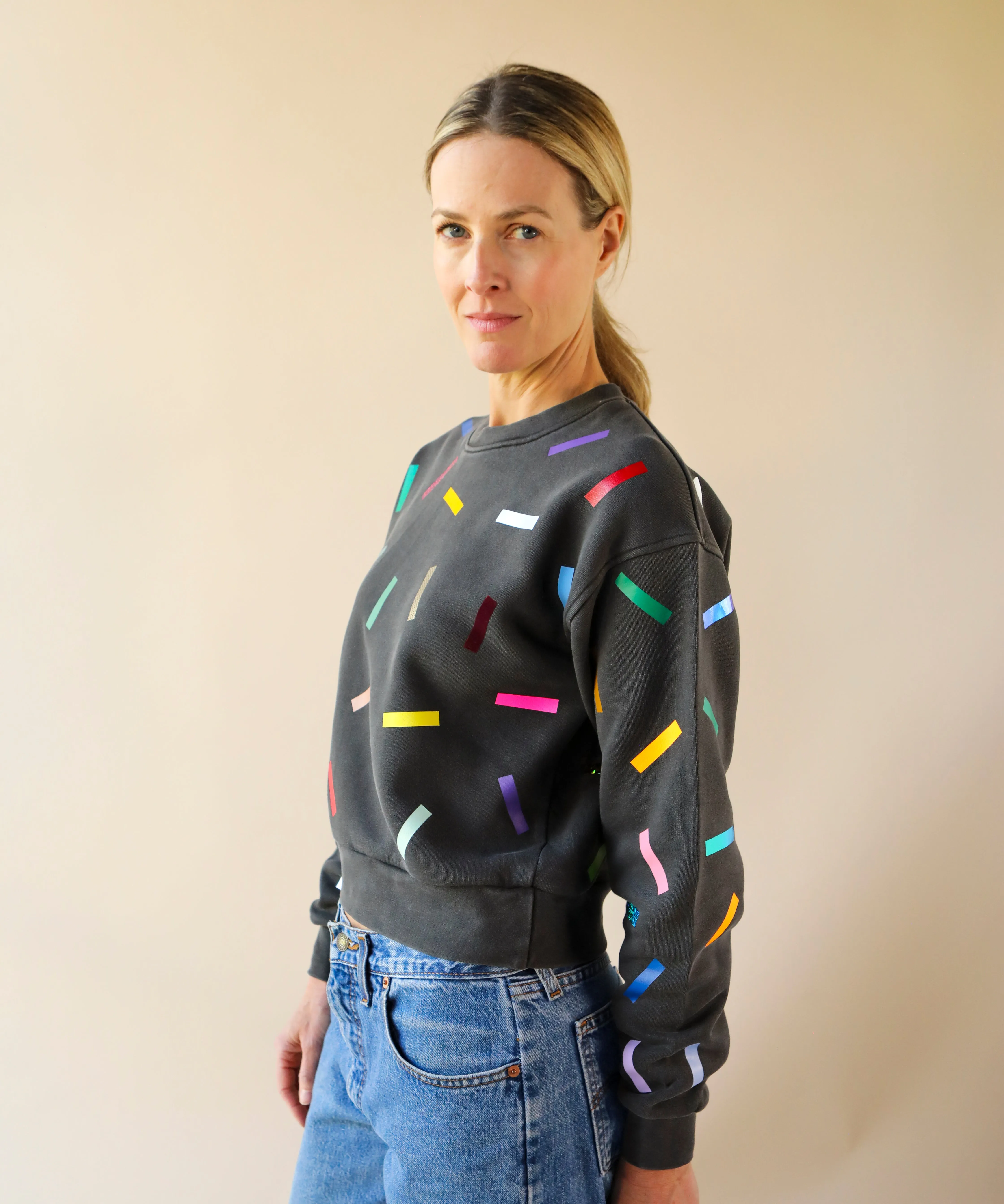 Confetti Laine Sweatshirt | Shadow sold by OKAYOK product image thumbnail 5