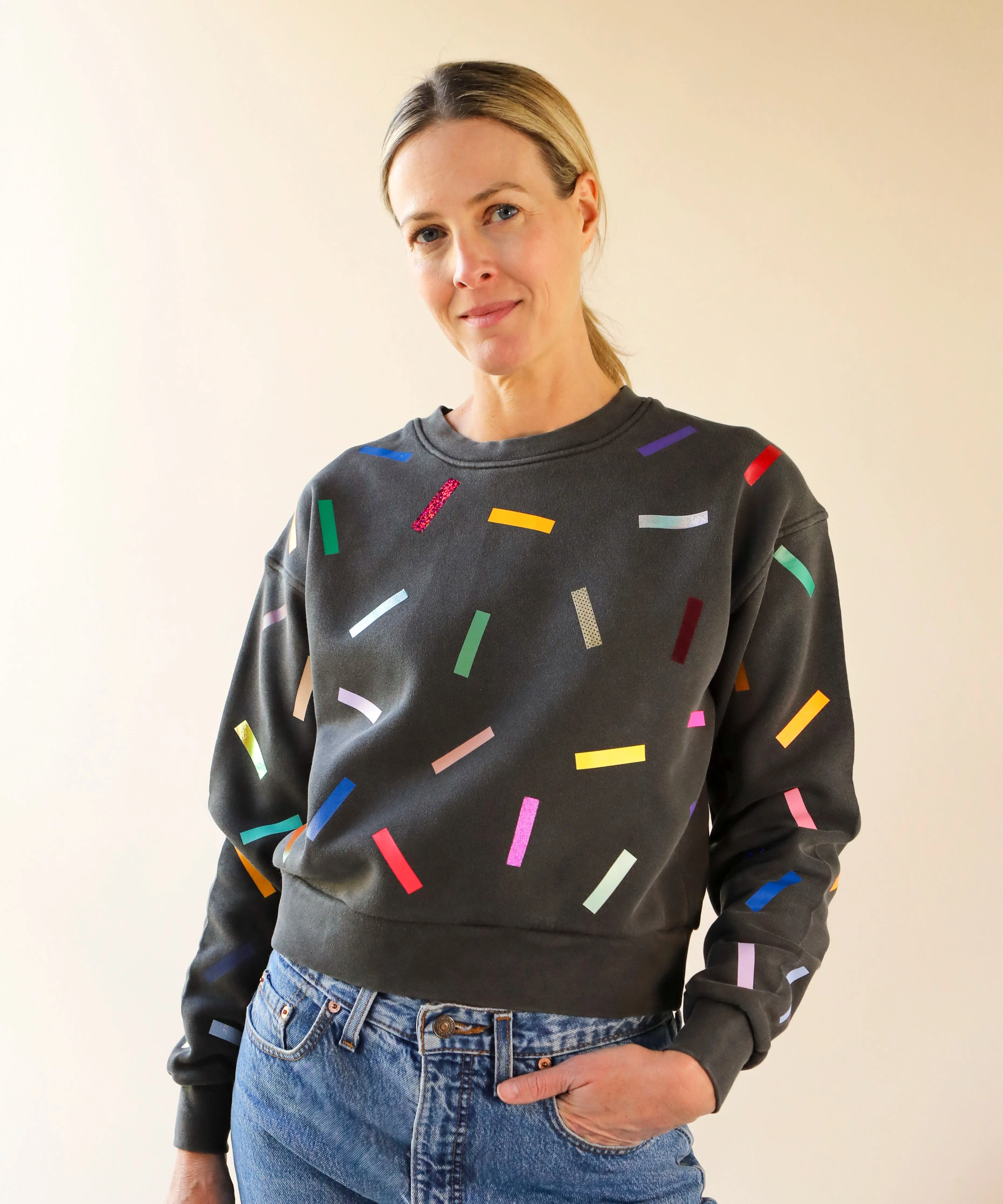 Confetti Laine Sweatshirt | Shadow sold by OKAYOK product image thumbnail 2