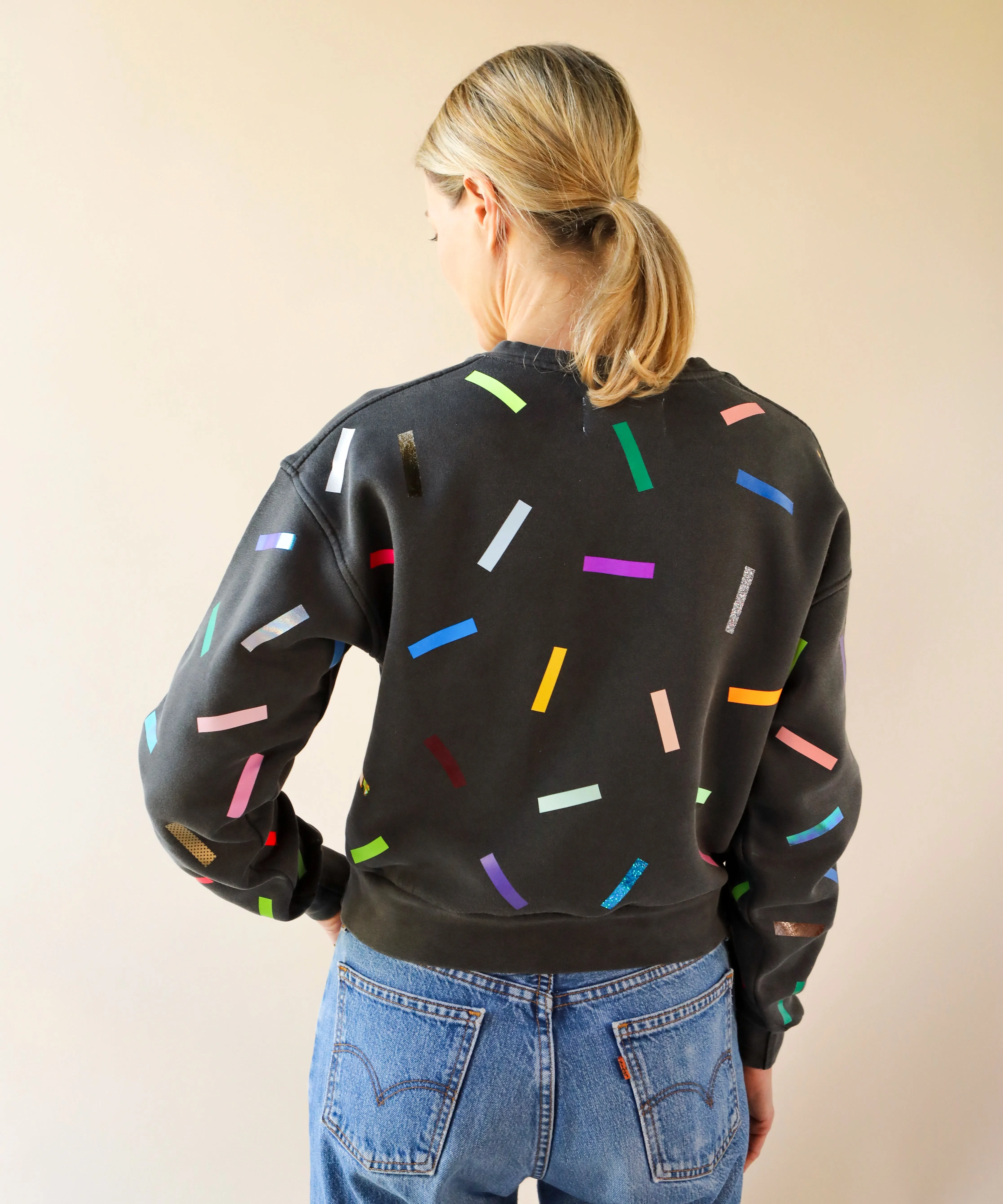 Confetti Laine Sweatshirt | Shadow sold by OKAYOK product image thumbnail 3