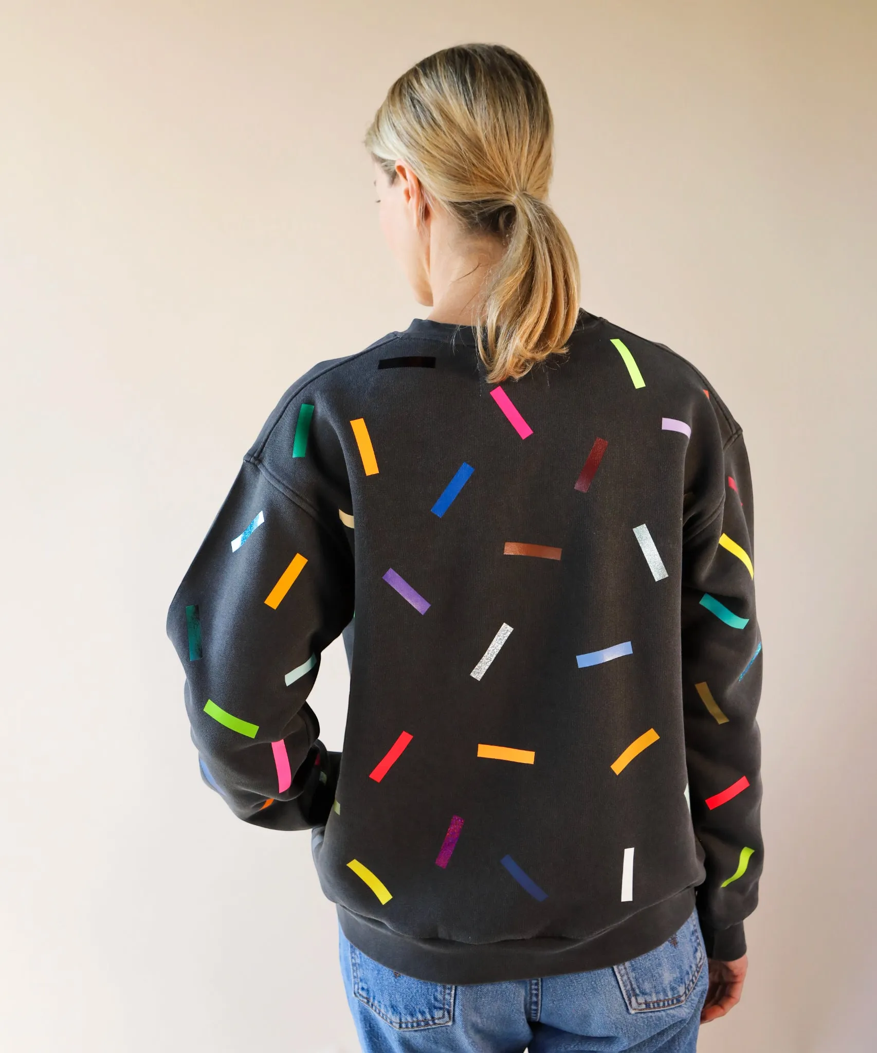 Confetti Unisex Cotton Sweatshirt | Shadow sold by OKAYOK product image thumbnail 4
