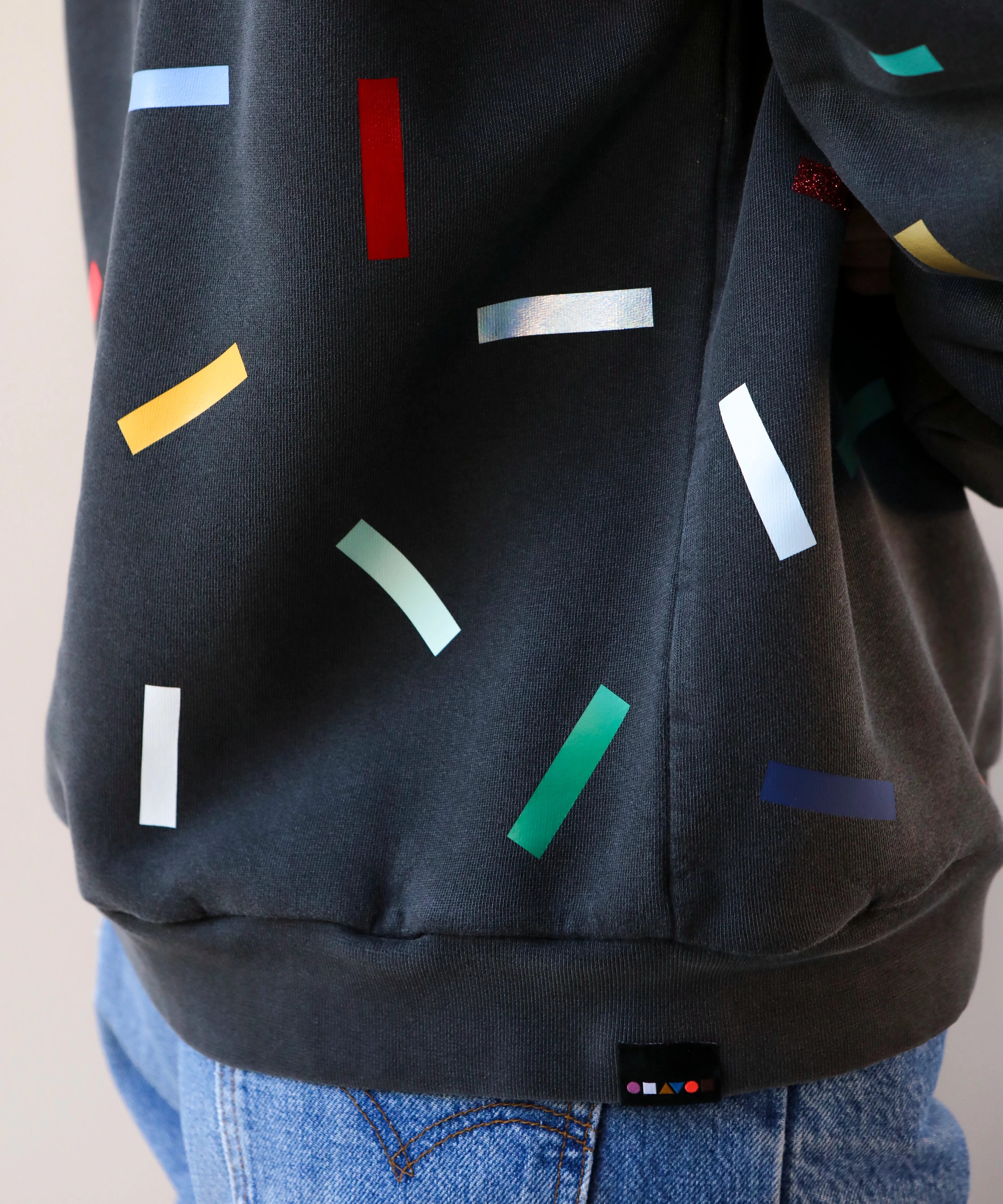 Confetti Unisex Cotton Sweatshirt | Shadow sold by OKAYOK product image thumbnail 5