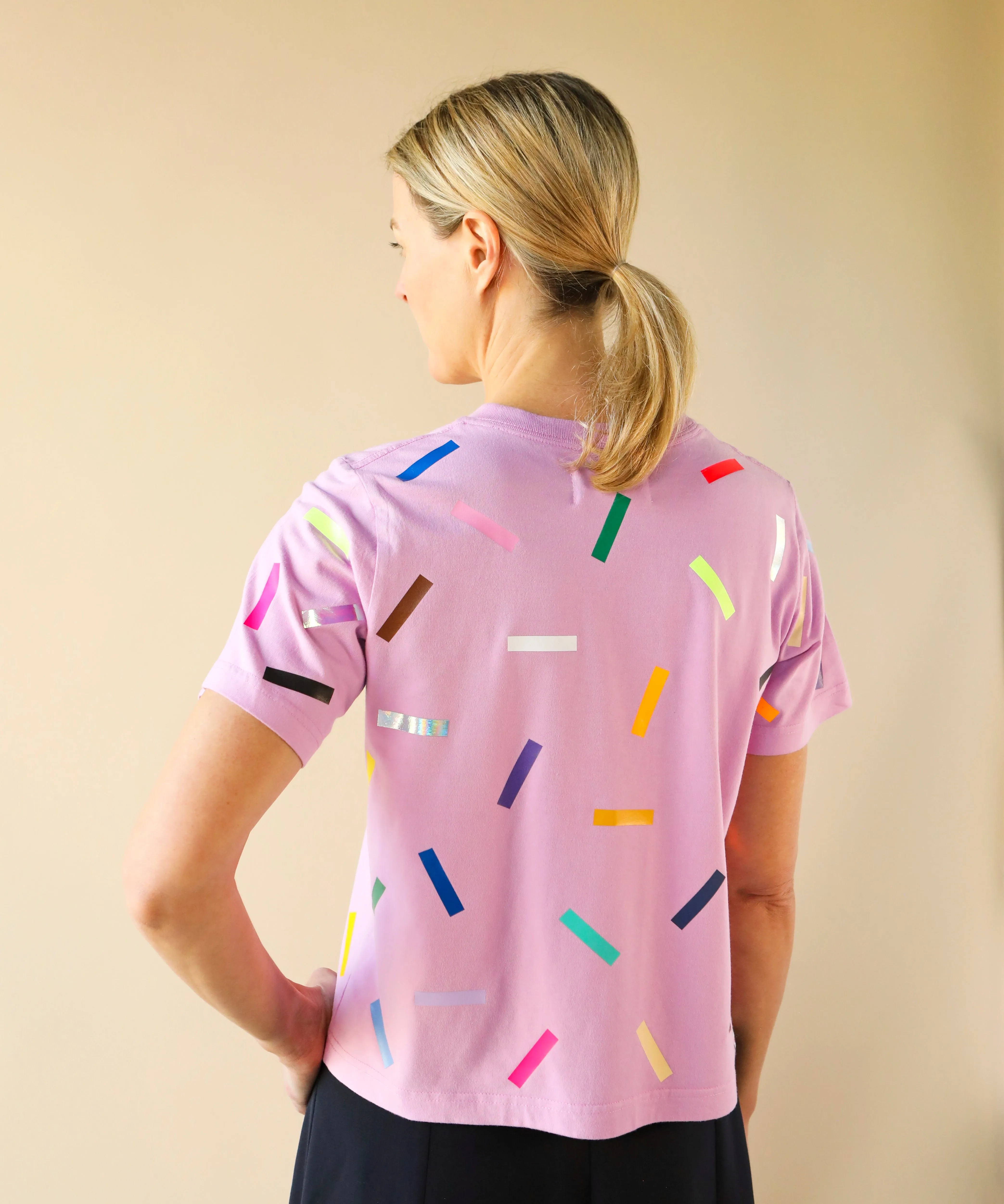 Confetti Boxy TShirt | Orchid sold by OKAYOK product image thumbnail 2