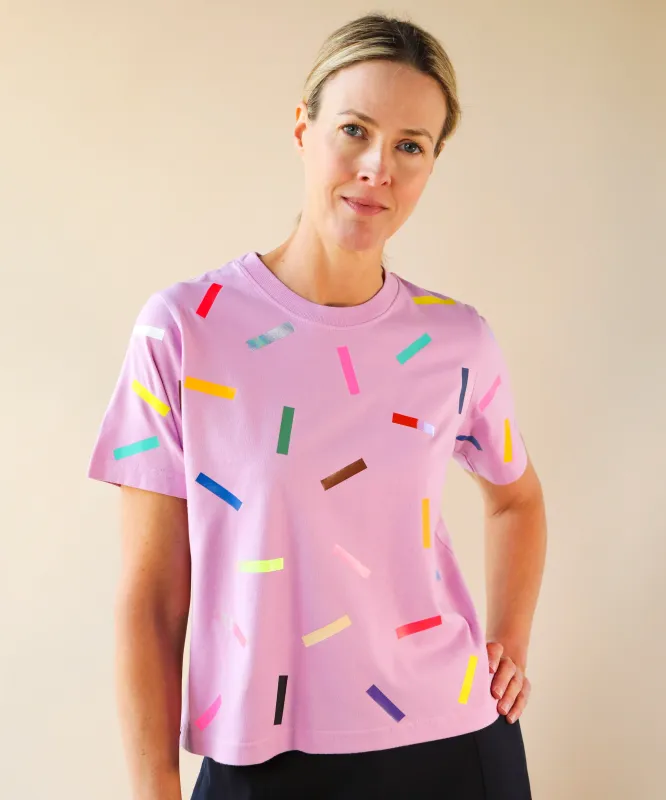 Confetti Boxy TShirt | Orchid sold by OKAYOK