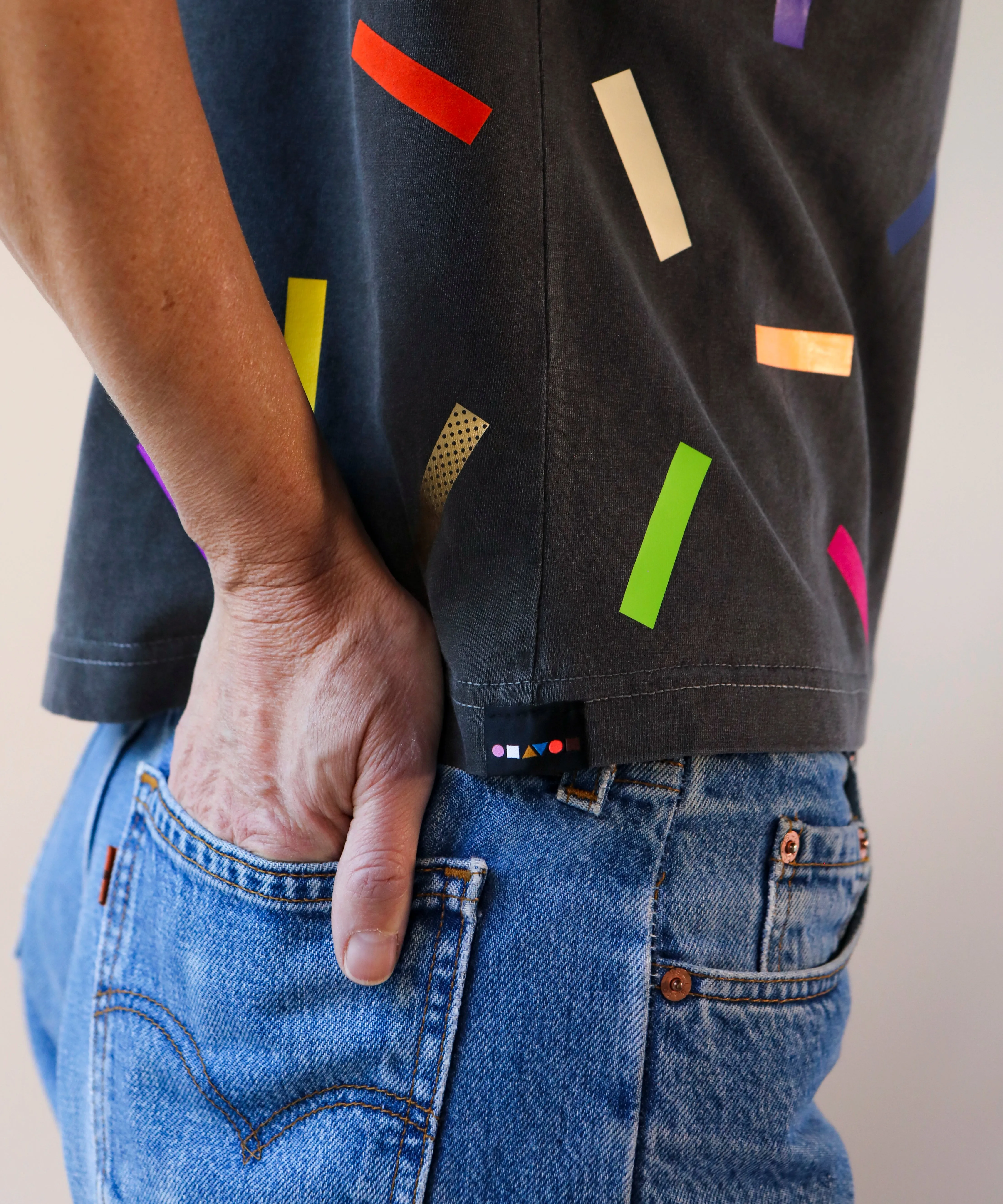 Confetti Boxy TShirt | Shadow sold by OKAYOK product image thumbnail 4