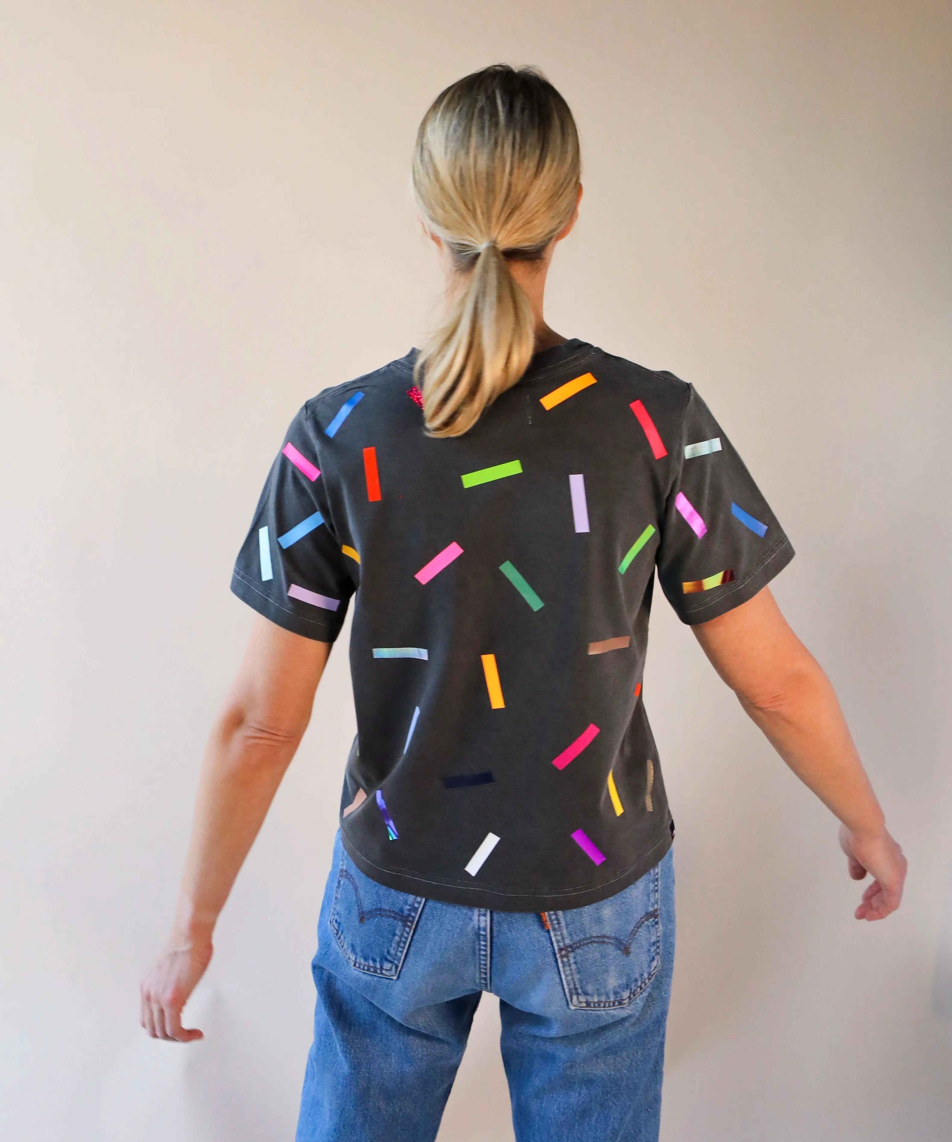 Confetti Boxy TShirt | Shadow sold by OKAYOK product image thumbnail 5
