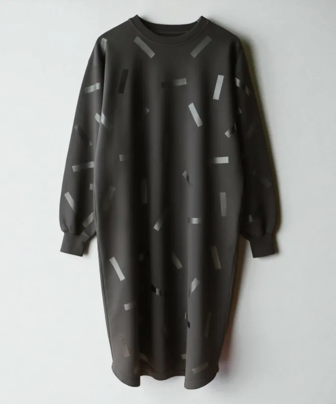 Loft Sweatshirt Dress | Black Confetti sold by OKAYOK