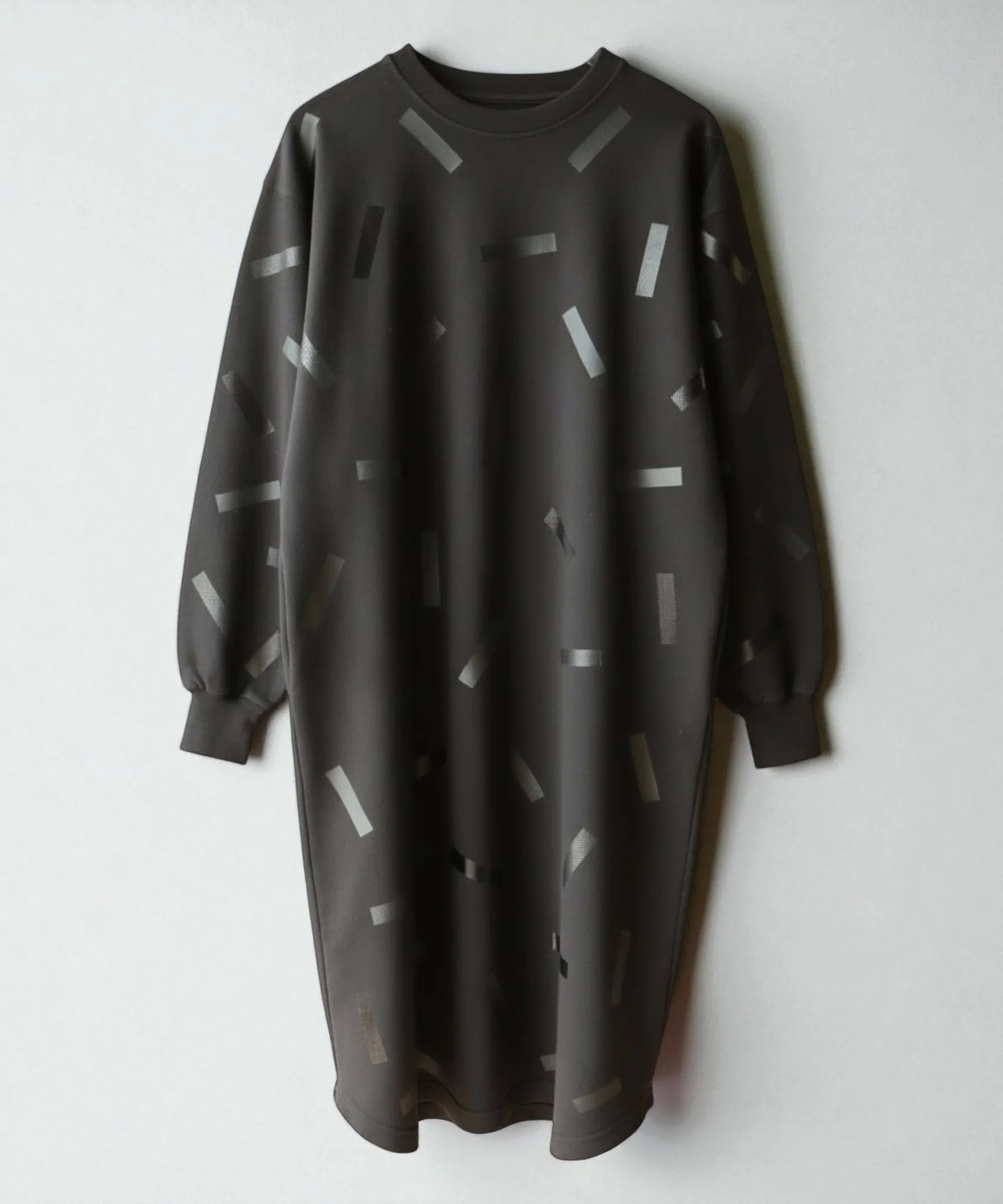 Loft Sweatshirt Dress | Black Confetti sold by OKAYOK