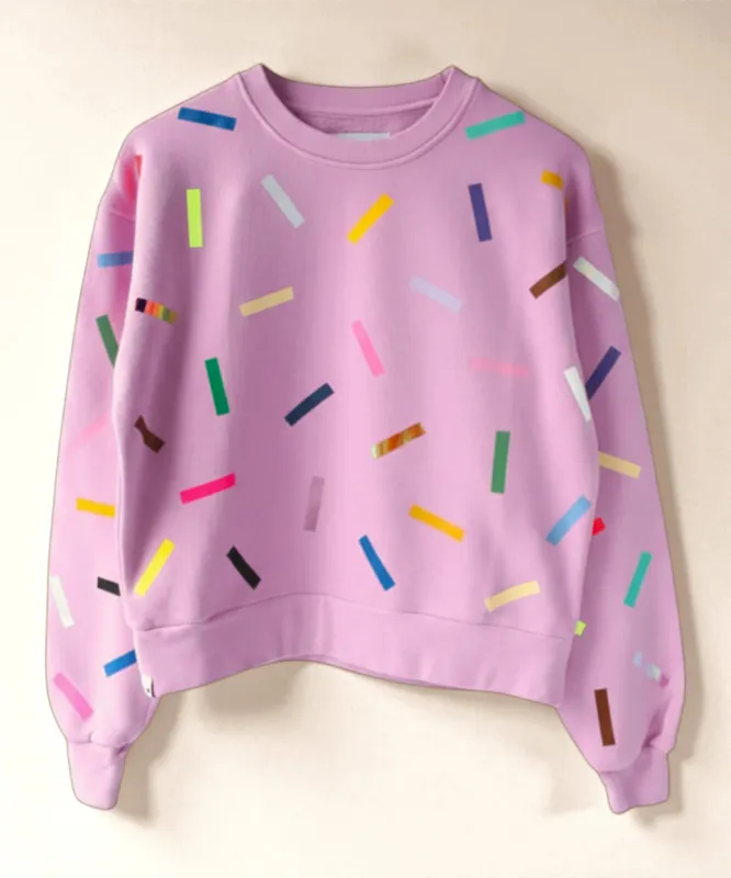Confetti Laine Sweatshirt | Orchid made by OKAYOK