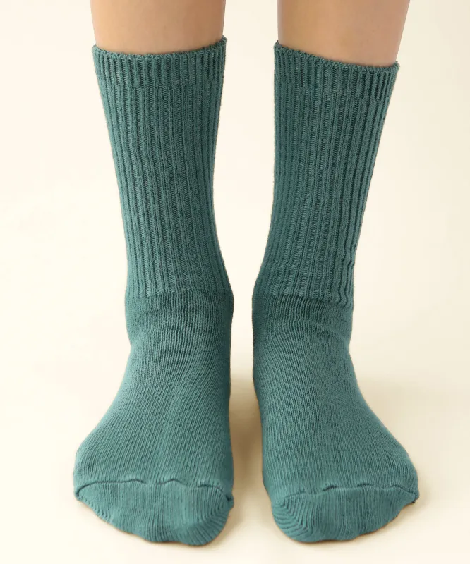 Dyed Cotton Socks | Blue Spruce made by OKAYOK