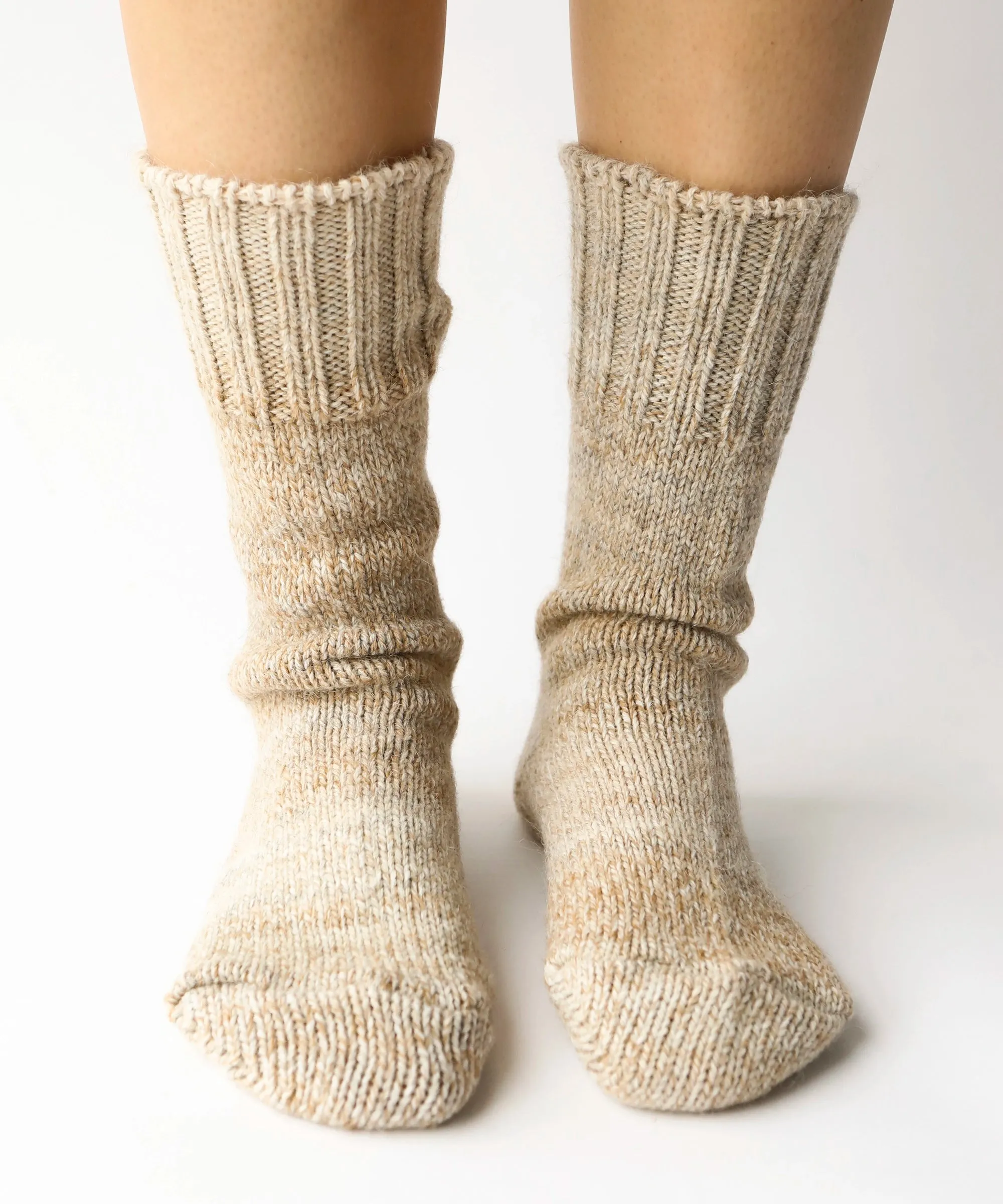 Thick Variegated Socks | Wheat sold by OKAYOK product image thumbnail 2