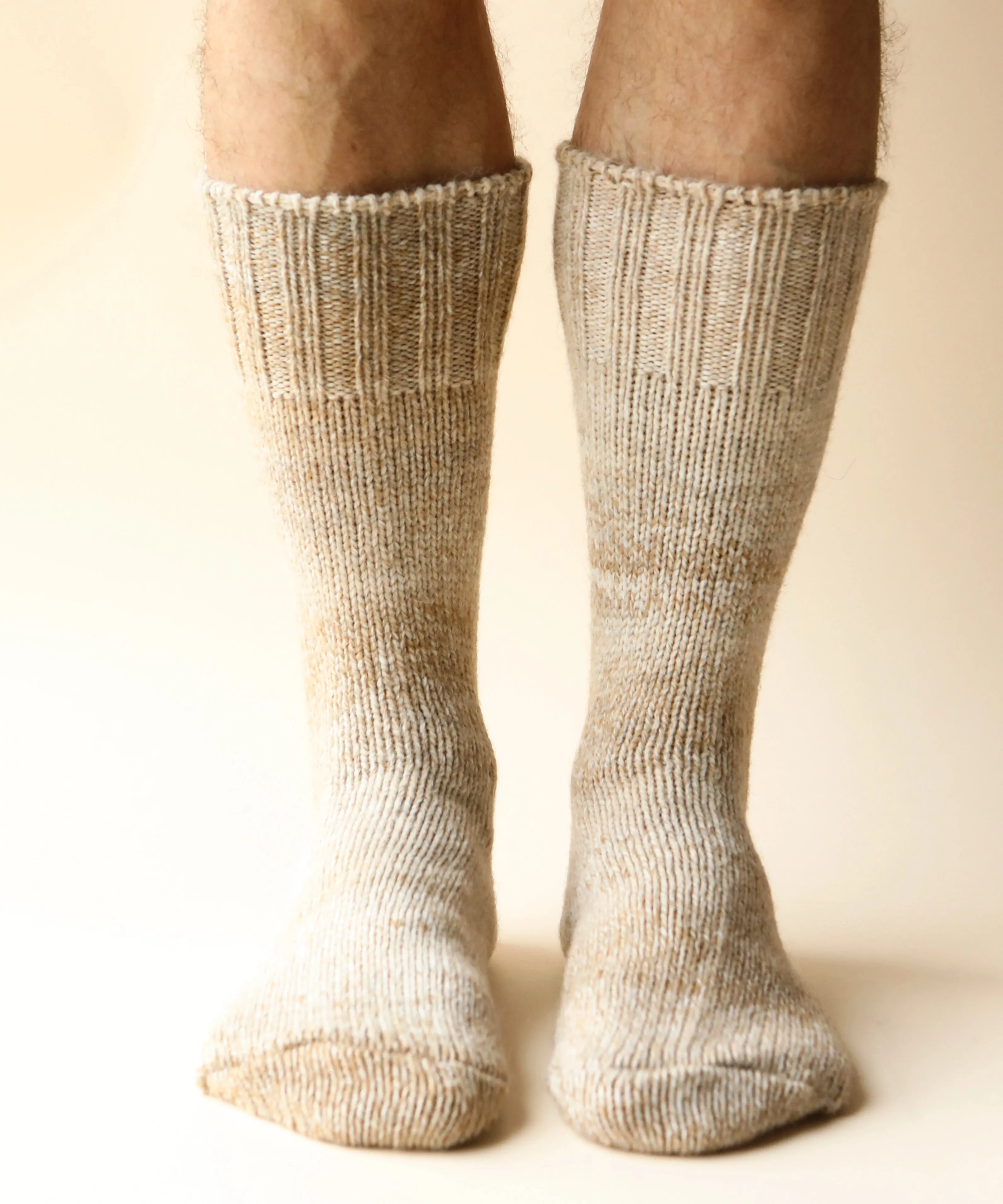 Thick Variegated Socks | Wheat sold by OKAYOK