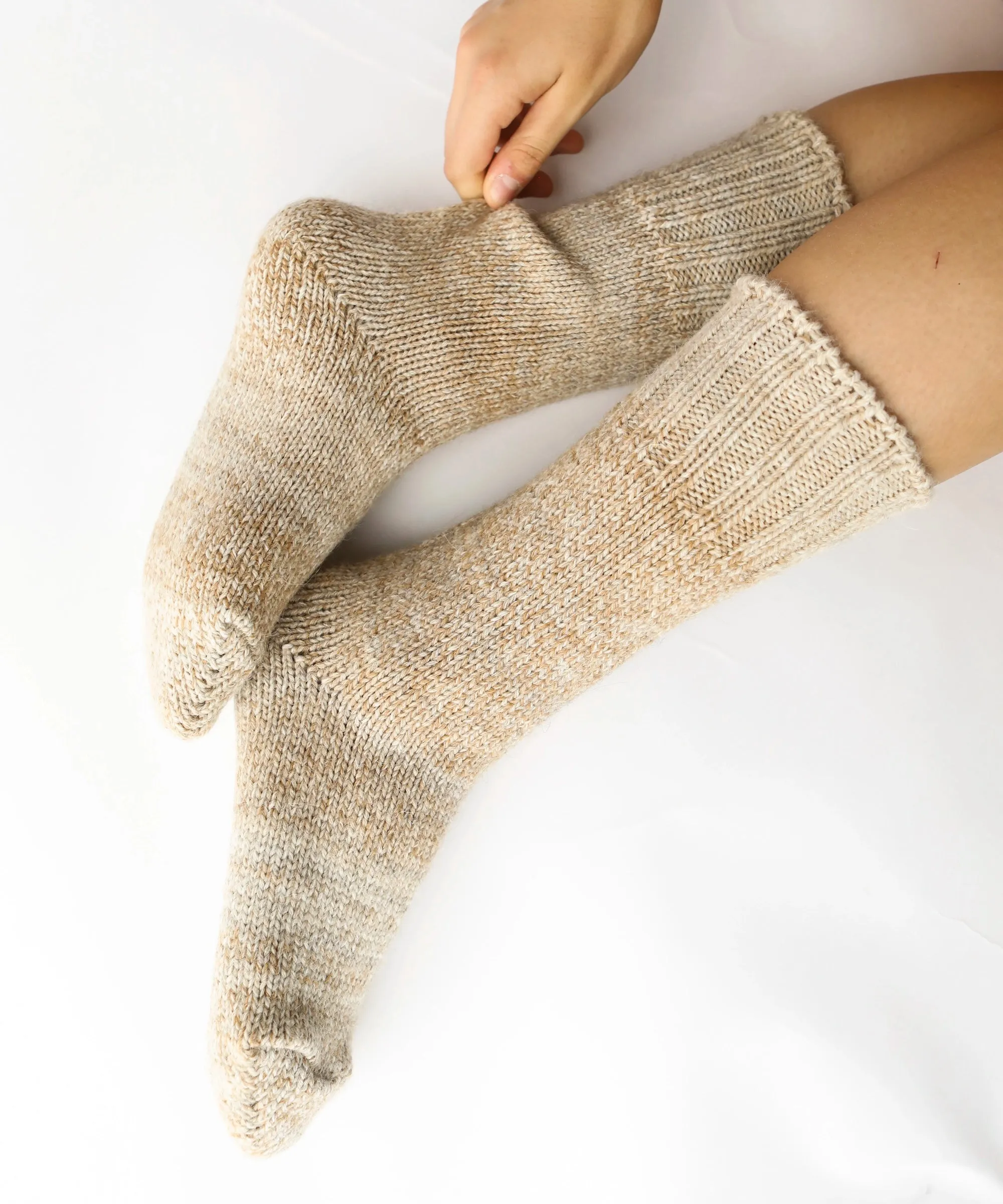 Thick Variegated Socks | Wheat sold by OKAYOK product image thumbnail 4