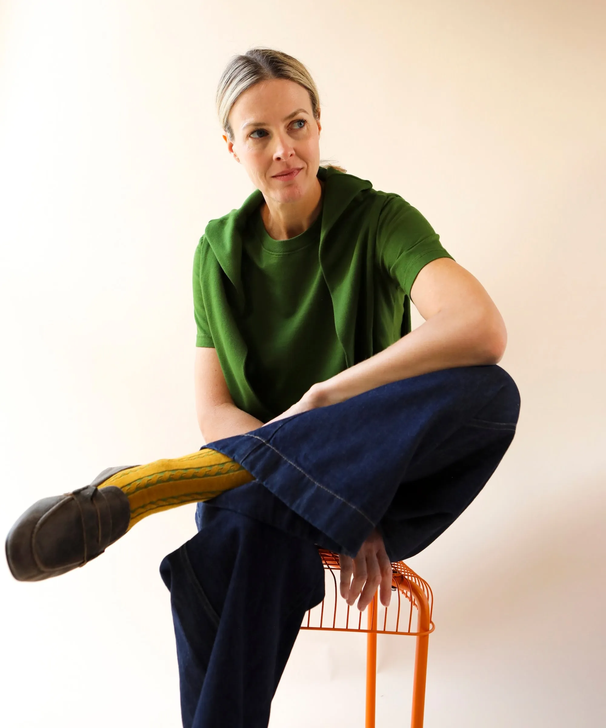 Boxy Cotton Tshirt | Moss sold by OKAYOK product image thumbnail 4